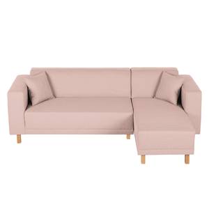 Hoekbank KiYDOO relax geweven stof - Mauve - Longchair vooraanzicht rechts