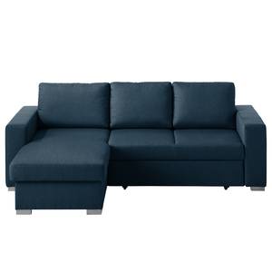 Ecksofa Latina (mit Schlaffunktion) Long Blau - Textil - 233 x 90 x 160 cm