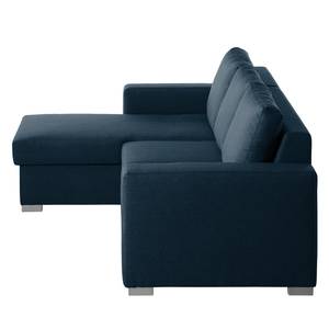 Ecksofa Latina (mit Schlaffunktion) Long Blau - Textil - 233 x 90 x 160 cm