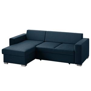 Ecksofa Latina (mit Schlaffunktion) Long Blau - Textil - 233 x 90 x 160 cm