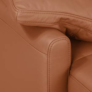 Ecksofa Laureto II Echtleder Cognac - Longchair davorstehend links