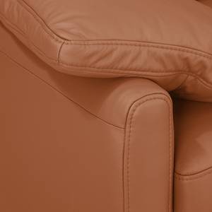 Ecksofa Laureto II Echtleder Cognac - Longchair davorstehend rechts