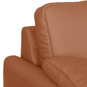 Ecksofa Laureto II Echtleder Cognac - Longchair davorstehend rechts