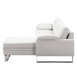 Canapé d'angle Laureto Blanc - Textile - 250 x 85 x 169 cm