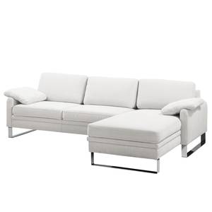 Ecksofa Laureto Weiß - Textil - 250 x 85 x 169 cm