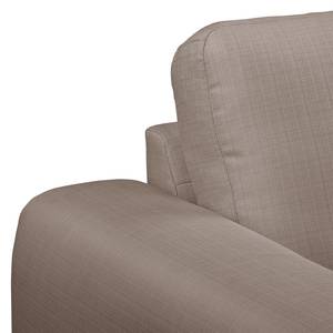 Ecksofa Lauris Strukturstoff - Cubanit - Longchair davorstehend links