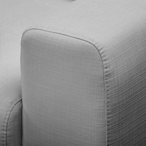 Ecksofa Lauris Strukturstoff - Lichtgrau - Longchair davorstehend links