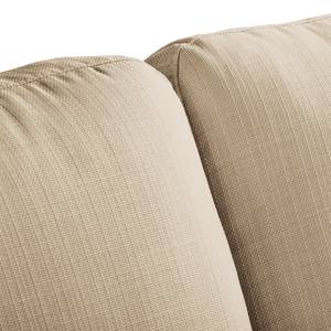 Ecksofa Lauris Strukturstoff - Sand - Longchair davorstehend links