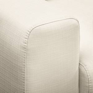 Ecksofa Lauris Strukturstoff - Creme - Longchair davorstehend rechts