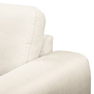 Ecksofa Lauris Strukturstoff - Creme - Longchair davorstehend rechts