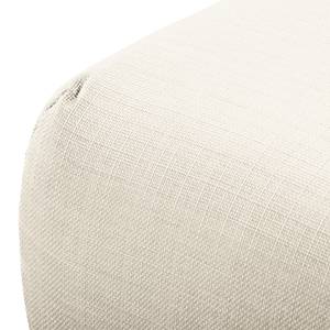 Ecksofa Lauris Strukturstoff - Creme - Longchair davorstehend rechts