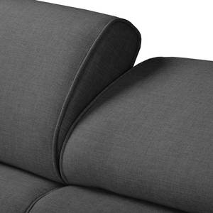 Ecksofa Lipley (mit Schlaffunktion) Webs Grau - Textil - 259 x 99 x 167 cm