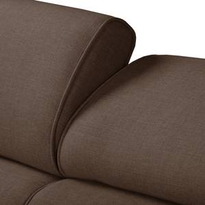 Ecksofa Lipley (mit Schlaffunktion) Webs Braun - Textil - 259 x 99 x 167 cm