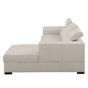 Ecksofa Lipley (mit Schlaffunktion) Webs Beige - Textil - 259 x 99 x 167 cm