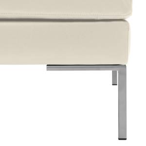 Ecksofa Madison I Echtleder Echtleder Neka: Creme - Breite: 255 cm - Ottomane davorstehend links