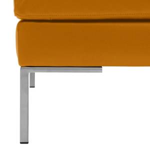 Ecksofa Madison I Echtleder Echtleder Neka: Cognac - Breite: 255 cm - Ottomane davorstehend rechts