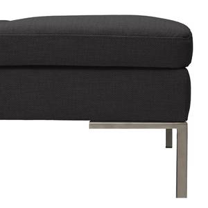 Ecksofa Madison I Webstoff Webstoff Anda II: Anthrazit - Breite: 319 cm - Ottomane davorstehend links