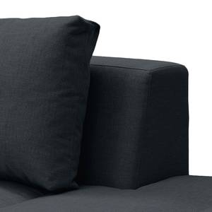 Ecksofa Madison I Webstoff Webstoff Anda II: Grau - Breite: 255 cm - Ottomane davorstehend links