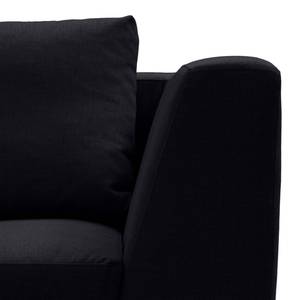 Ecksofa Madison I Webstoff Webstoff Saia: Anthrazit - Breite: 255 cm - Ottomane davorstehend links