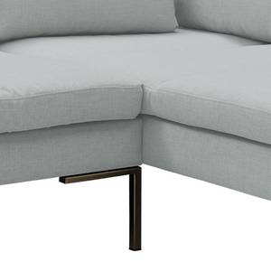 Ecksofa Madison I Webstoff Webstoff Anda II: Silber - Breite: 319 cm - Ottomane davorstehend rechts