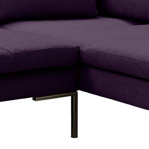 Ecksofa Madison I Webstoff Webstoff Anda II: Violett - Breite: 319 cm - Ottomane davorstehend rechts