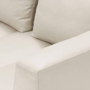 Ecksofa Madison II Echtleder Echtleder Neka: Creme - Breite: 238 cm - Ecke davorstehend links