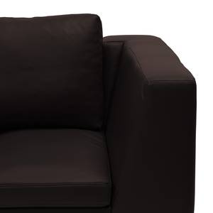 Ecksofa Madison II Echtleder Echtleder Neka: Dunkelbraun - Breite: 238 cm - Ecke davorstehend links