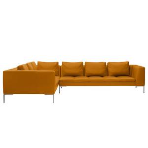 Ecksofa Madison II Echtleder Echtleder Neka: Cognac - Breite: 319 cm - Ecke davorstehend links