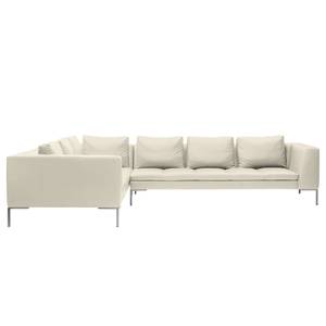 Ecksofa Madison II Echtleder Echtleder Neka: Creme - Breite: 319 cm - Ecke davorstehend links