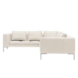 Ecksofa Madison II Echtleder Echtleder Neka: Creme - Breite: 238 cm - Ecke davorstehend rechts