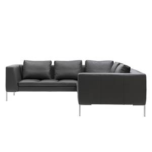 Ecksofa Madison II Echtleder Echtleder Neka: Grau - Breite: 238 cm - Ecke davorstehend rechts