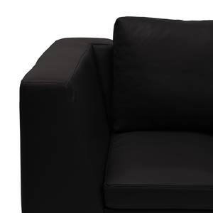 Ecksofa Madison II Echtleder Echtleder Neka: Schwarz - Breite: 238 cm - Ecke davorstehend rechts