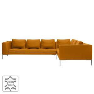 Ecksofa Madison II Echtleder Echtleder Neka: Cognac - Breite: 319 cm - Ecke davorstehend rechts