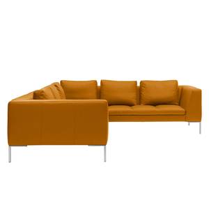 Ecksofa Madison II Echtleder Echtleder Neka: Cognac - Breite: 319 cm - Ecke davorstehend rechts