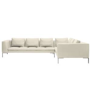 Ecksofa Madison II Echtleder Echtleder Neka: Creme - Breite: 319 cm - Ecke davorstehend rechts