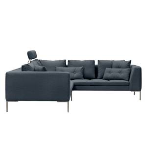 Ecksofa Madison II Webstoff Webstoff Anda II: Grau - Breite: 238 cm - Ecke davorstehend links