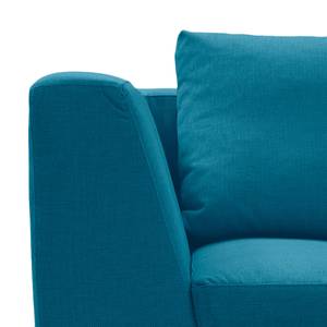 Hoekbank Madison II geweven stof Geweven stof Anda II: Turquoise - Breedte: 238 cm - Hoek vooraanzicht links