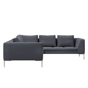 Ecksofa Madison II Webstoff Webstoff Milan: Anthrazit - Breite: 238 cm - Ecke davorstehend links