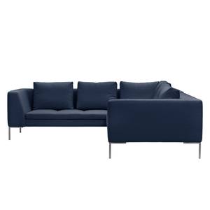 Ecksofa Madison II Webstoff Webstoff Milan: Dunkelblau - Breite: 238 cm - Ecke davorstehend links