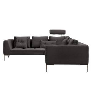 Ecksofa Madison II Webstoff Webstoff Anda II: Anthrazit - Breite: 319 cm - Ecke davorstehend links