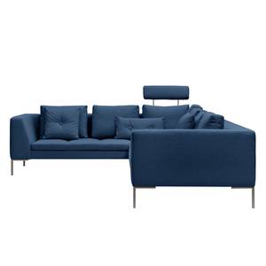 Ecksofa Madison II Webstoff Webstoff Anda II: Blau - Breite: 319 cm - Ecke davorstehend links