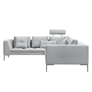 Ecksofa Madison II Webstoff Webstoff Anda II: Silber - Breite: 319 cm - Ecke davorstehend links