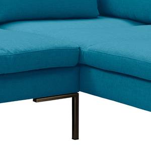 Hoekbank Madison II geweven stof Geweven stof Anda II: Turquoise - Breedte: 319 cm - Hoek vooraanzicht links