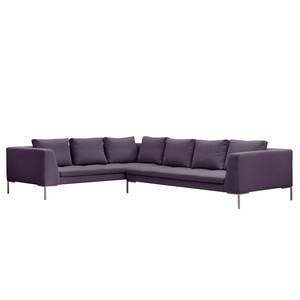 Ecksofa Madison II Webstoff Webstoff Anda II: Violett - Breite: 319 cm - Ecke davorstehend links