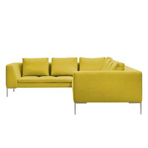 Ecksofa Madison II Webstoff Webstoff Milan: Gelb - Breite: 319 cm - Ecke davorstehend links