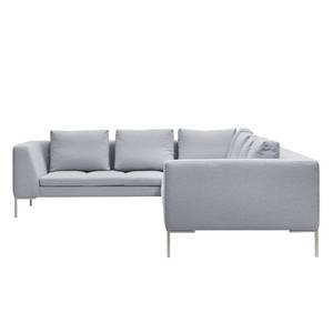 Ecksofa Madison II Webstoff Webstoff Milan: Hellgrau - Breite: 319 cm - Ecke davorstehend links