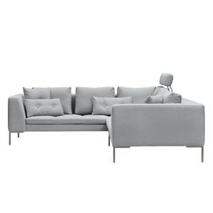 Ecksofa Madison II Webstoff Webstoff Anda II: Silber - Breite: 238 cm - Ecke davorstehend rechts