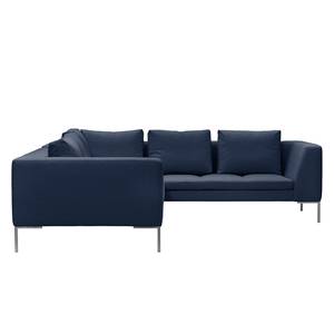 Ecksofa Madison II Webstoff Webstoff Milan: Dunkelblau - Breite: 238 cm - Ecke davorstehend rechts