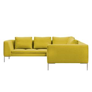 Ecksofa Madison II Webstoff Webstoff Milan: Gelb - Breite: 238 cm - Ecke davorstehend rechts