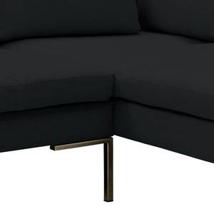 Ecksofa Madison II Webstoff Webstoff Saia: Anthrazit - Breite: 238 cm - Ecke davorstehend rechts